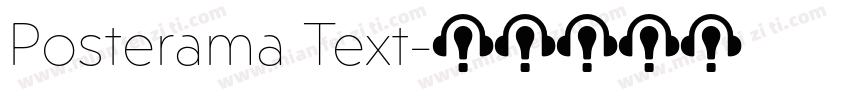 Posterama Text字体转换
